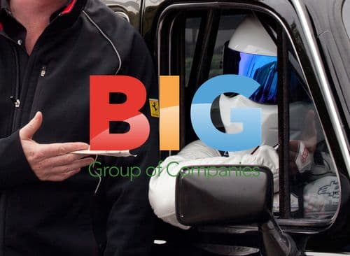 The Stig and Chris Evans in Black Cab