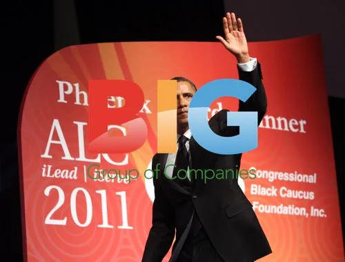 Obama Waves At Black Caucus Dinner