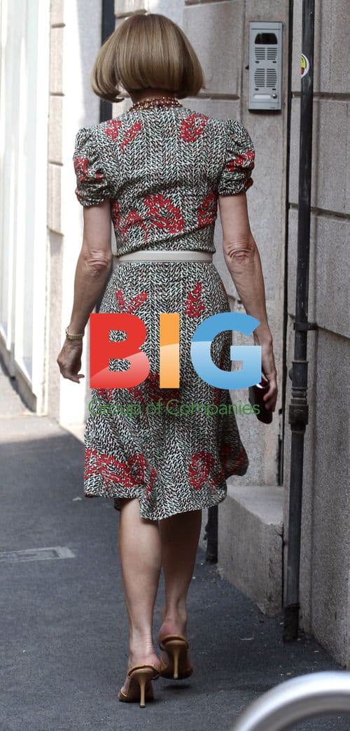 Anna Wintour out and about in Milan