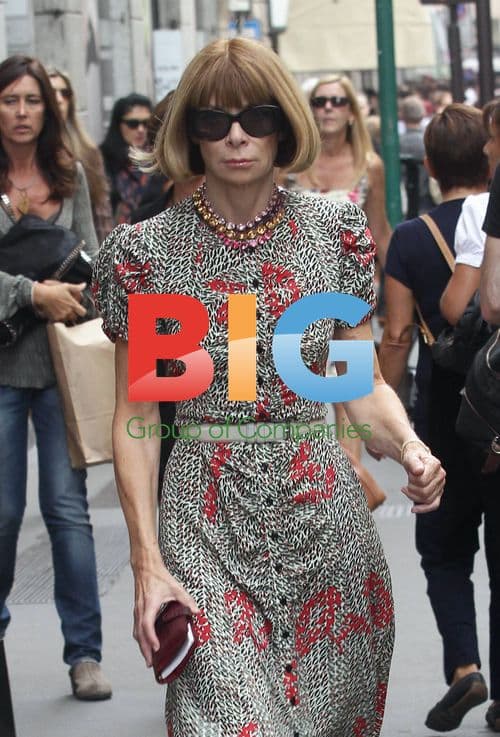 Anna Wintour Out and About in Milan