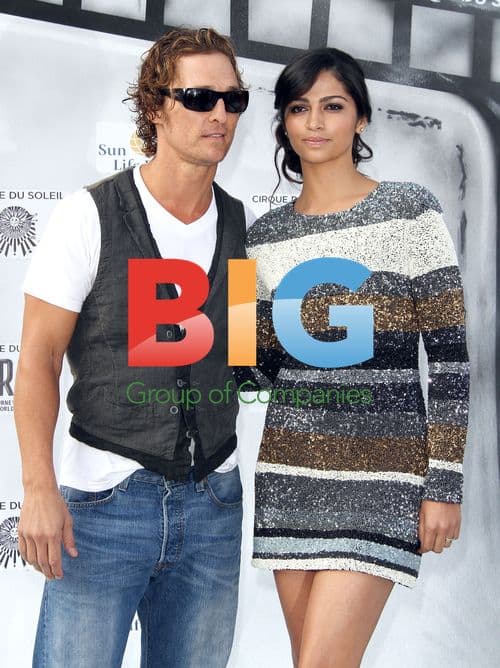 Matthew McConaughey and Camilla Alves at Cirque De Soleil Premiere