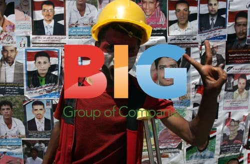 Protesters during Yemen demonstration