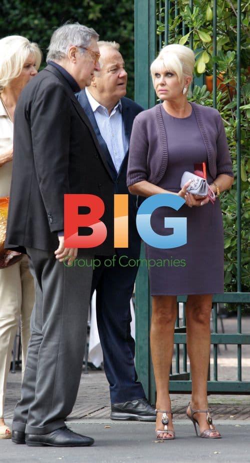 Ivana Trump and Massimo Gargia Lunch in Milan