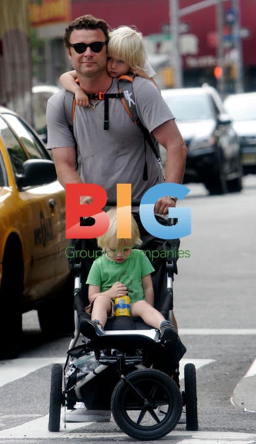 Liev Schreiber Out with Kids in NYC