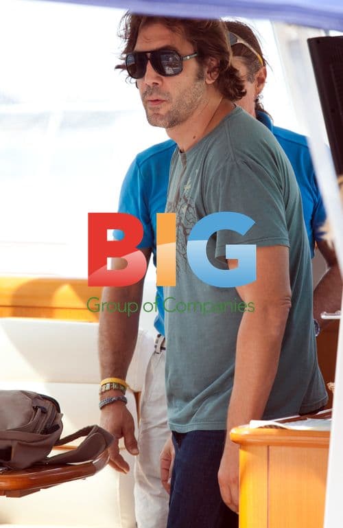 Javier Bardem on the set of Penelope Cruz's movie in Croatia