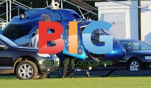Brad Pitt Leaves by Helicopter