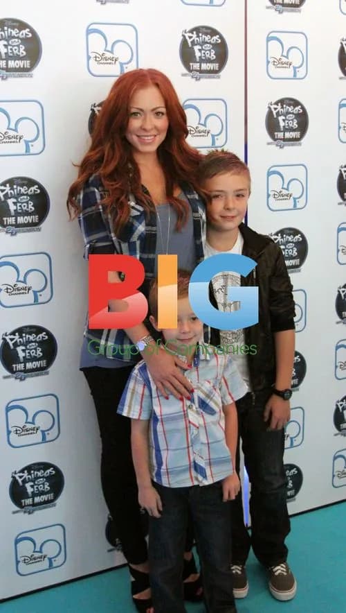 Natasha Hamilton and Family at Disney Movie Screening