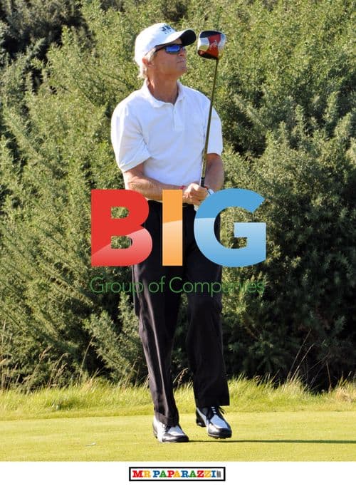 Michael Douglas Playing Golf in Scotland