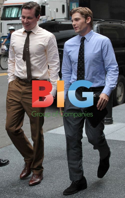 Mike Vogel and Michael Mosley on 'Pan AM' Set