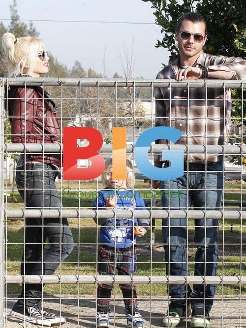 Gwen Stefani and Gavin Rossdale with Kids in LA Park