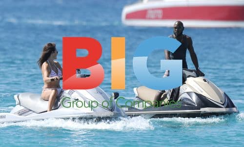 Lizzie Cundy on Jet Ski in Barbados