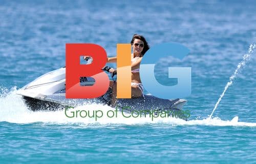 Lizzie Cundy on Jet Ski in Barbados