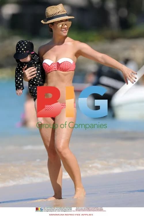 Myleene Klass and Family in Barbados