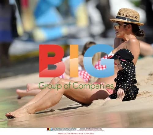 Myleene Klass and Family in Barbados