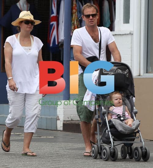 Jason Donovan and Family in Bondi, Australia