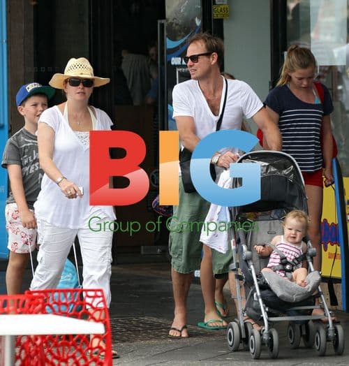 Jason Donovan and Family in Bondi, Australia