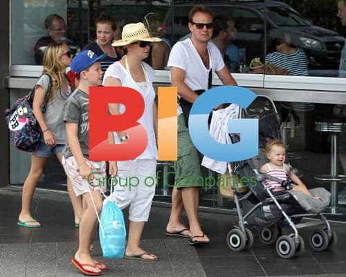 Jason Donovan and Family in Bondi