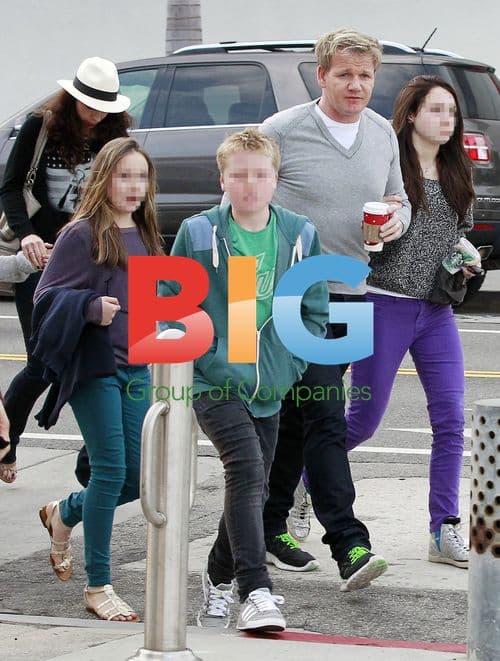 Gordon Ramsay with Family at Ice Skating Rink