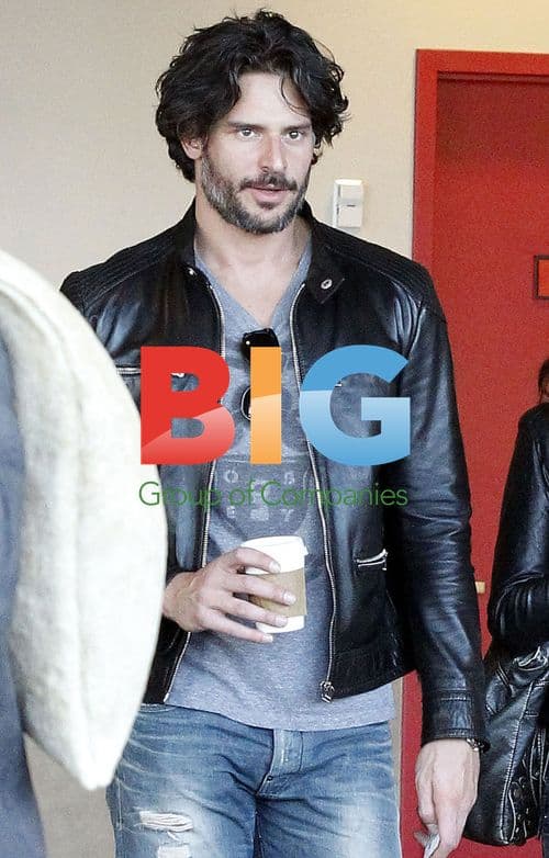 Joe Manganiello and friend at movies