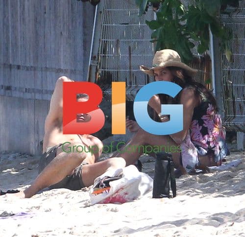 Gary and Danielle Lineker on St Barts Beach