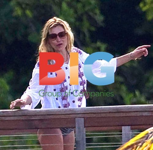 Kate Moss and Daughter on Caribbean Holiday