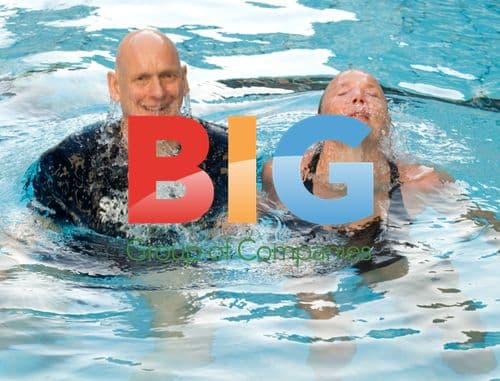 Jodie Kidd and Duncan Goodhew Swimathon Launch