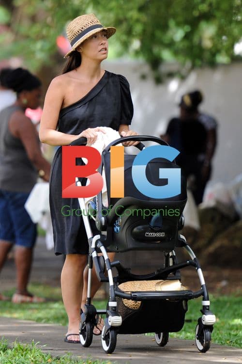 Myleene Klass Family Outing in Caribbean