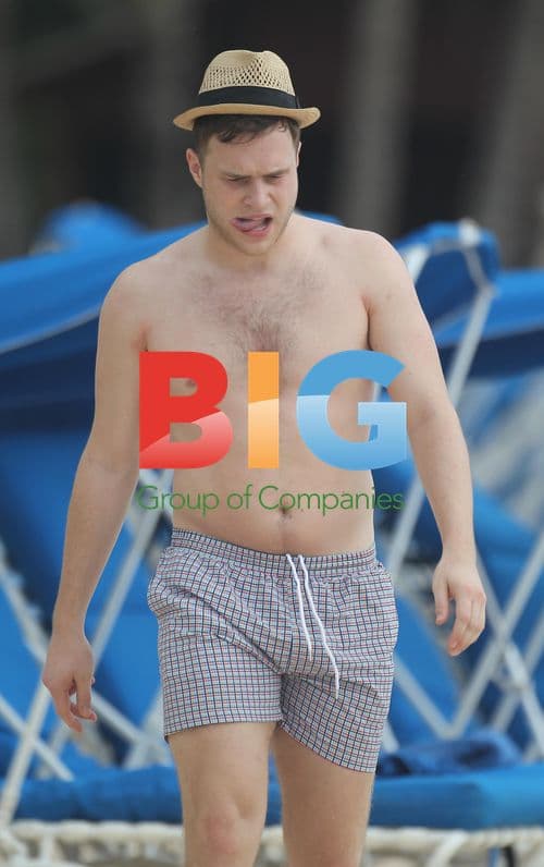 Olly Murs Plays Football on Caribbean Beach