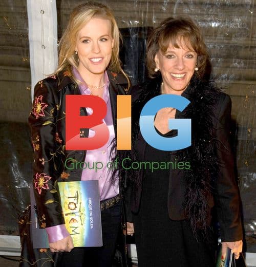 Esther Ranzen and daughter at Cirque de Soleil show