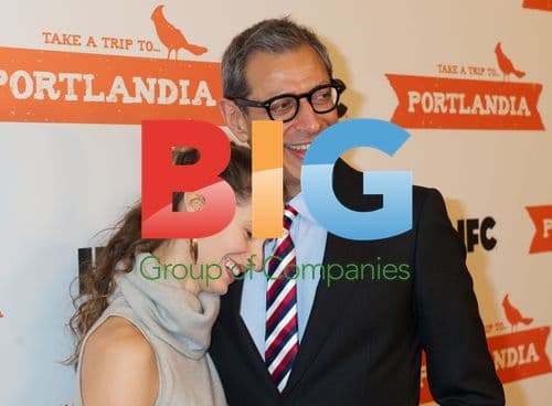 Jeff Goldblum and Emily Livingston at 'Portlandia' Event