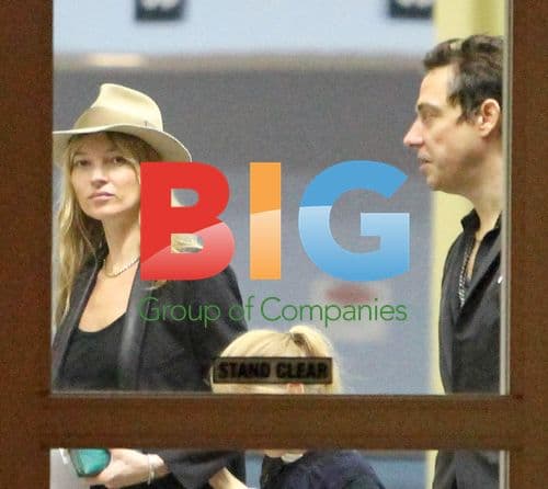 Kate Moss and Family at Airport