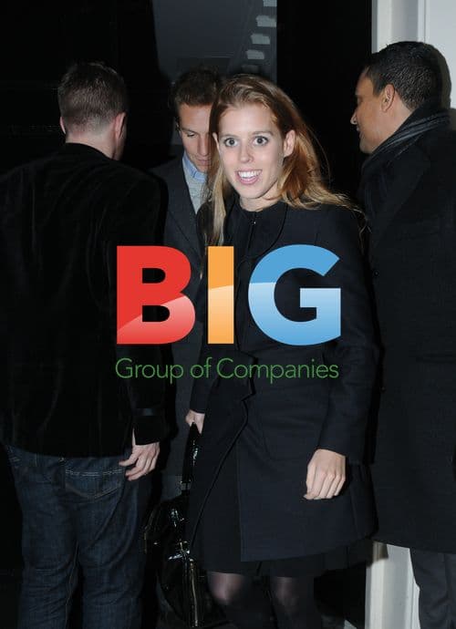 Princess Beatrice and Dave Clark Leaving the Arts Club