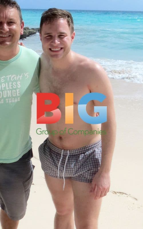 Olly Murs on Caribbean Beach