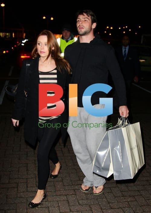 Una Healy and Ben Foden shopping