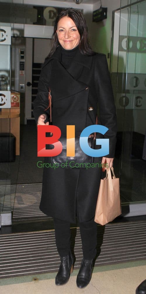 Davina McCall Arriving at Radio One