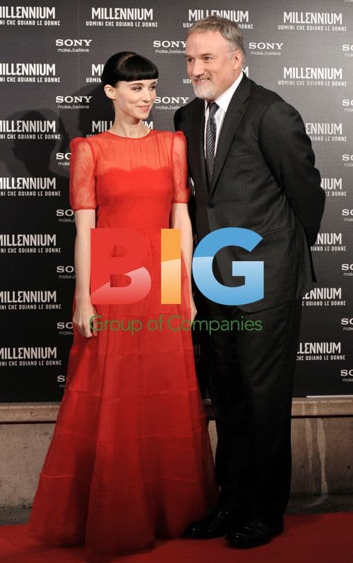 David Fincher and Rooney Mara at The Girl With The Dragon Tattoo Premiere
