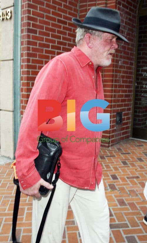 Actor Nick Nolte Runs Errands