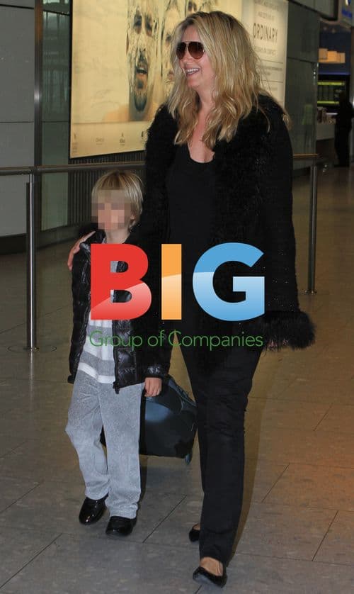 Rod Stewart and Family Arrive at Heathrow