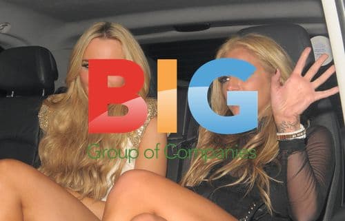 Model Louise Glover with sisters in London