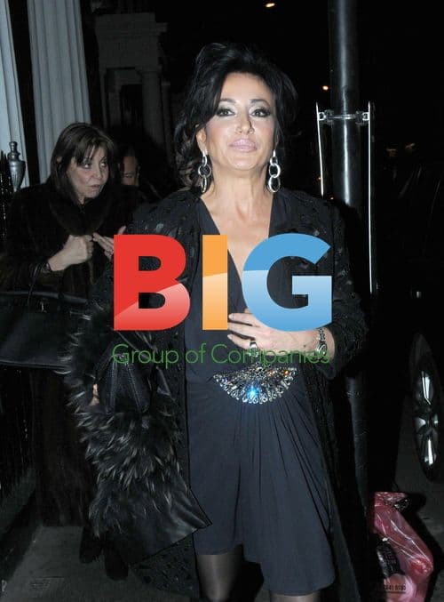 Nancy Dell Olio Leaving The Arts Club