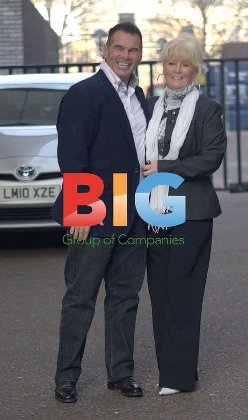 Winner Paddy Doherty and Sally Bercow of Celebrity Big Brother 2011