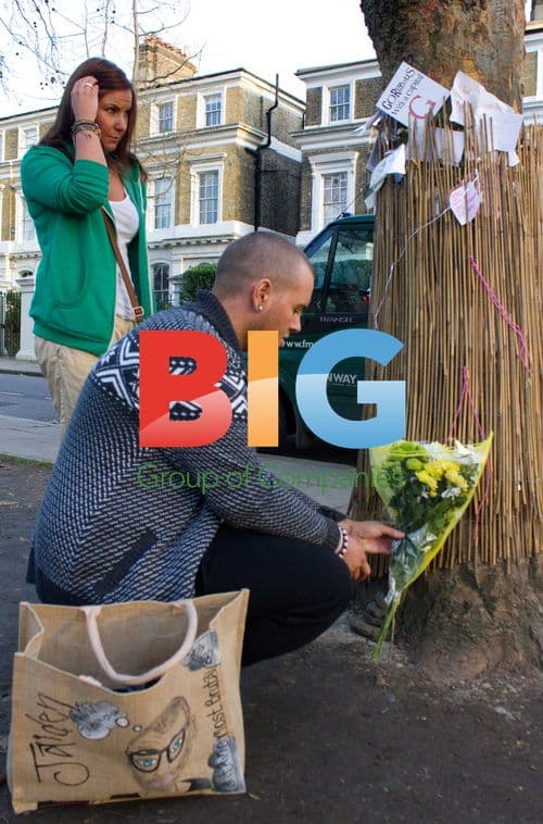 Jaiden of 'Desperate Scousewives' at Amy Winehouse Memorial