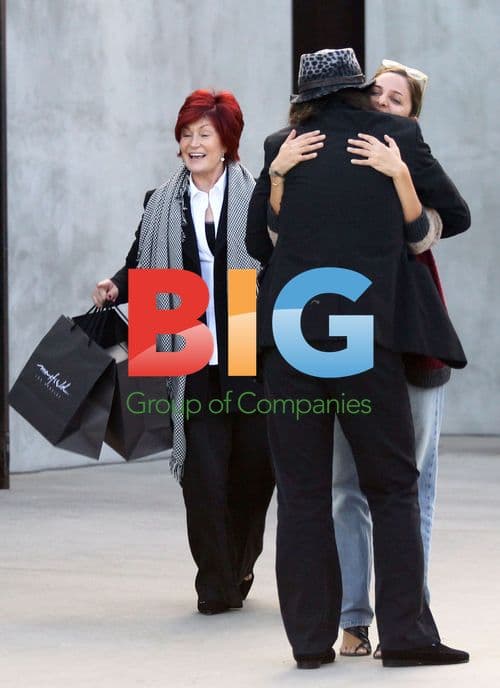 Kelly Osbourne with parents at Maxfields