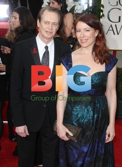Steve Buscemi and wife Jo Andres at Golden Globes