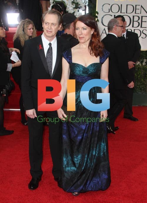 Steve Buscemi and Jo Andres at Golden Globes