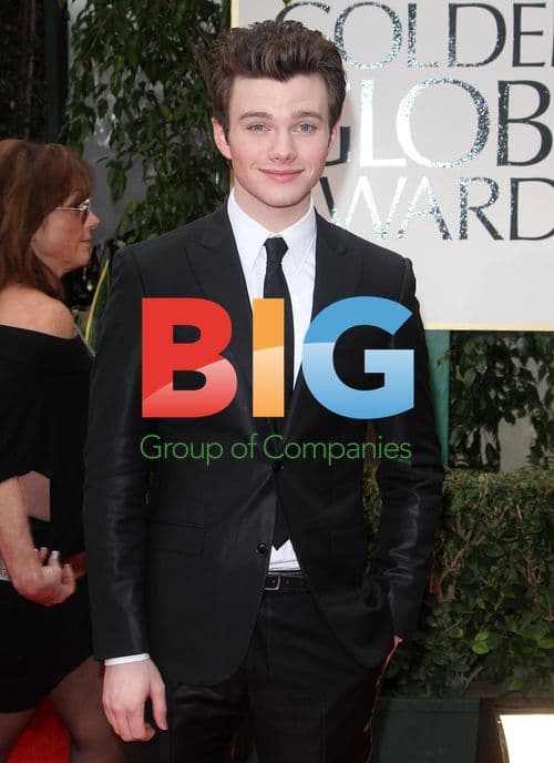 Chris Colfer at Golden Globes