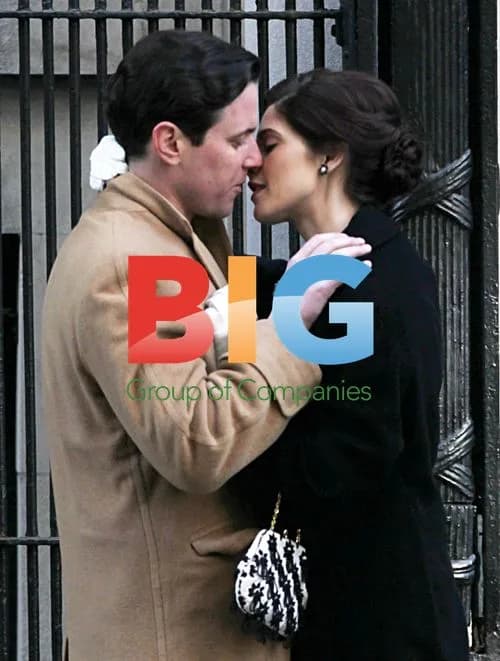 Ashley Greene with Michael Mosley on 'Pan Am' set