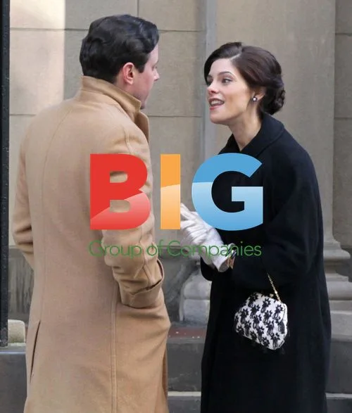 Ashley Greene and Michael Mosley on Pan Am Set