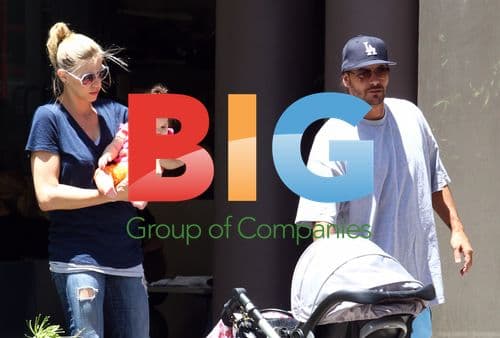 K-Fed, Victoria, and baby Jordon visit TV production office