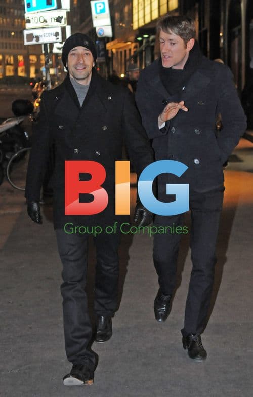 Actor Adrian Brody shops at Prada in Milan